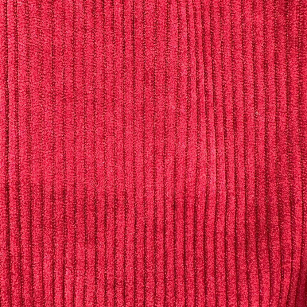 Rihoas Maroon Corduroy Midi Skirt Slit High Waist Small NWT Minimalist Casual - Picture 8 of 10